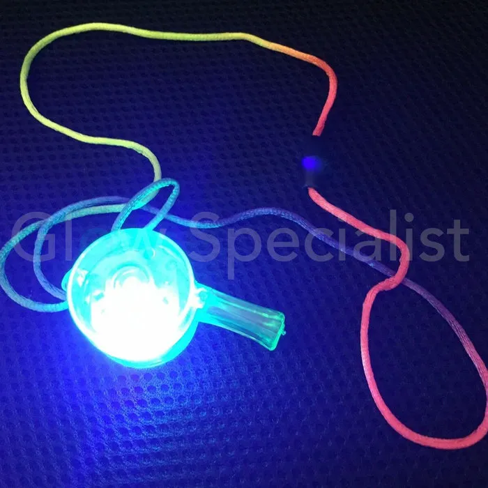 LED WHISTLE ON NECKLACE