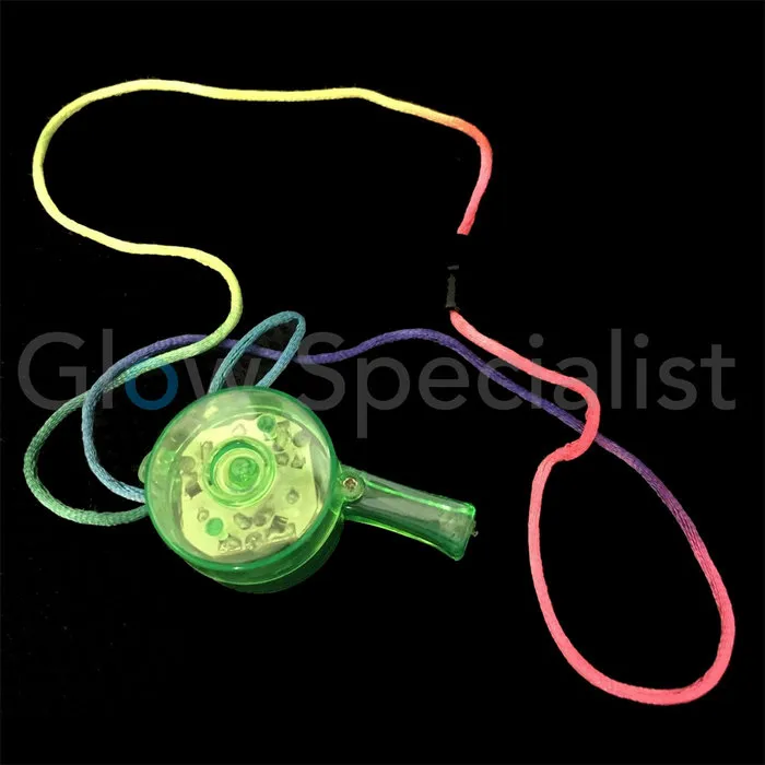 LED WHISTLE ON NECKLACE
