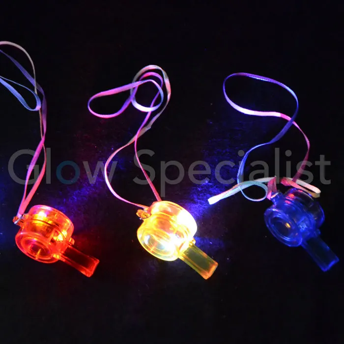 LED WHISTLE ON NECKLACE