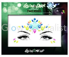 PaintGlow PAINTGLOW GLOW IN THE DARK UV REACTIVE FACE JEWELS - STER