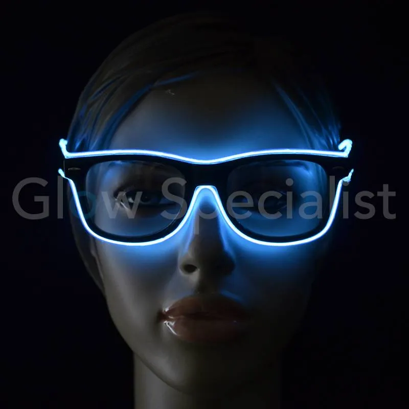 EL‑WIRE LED Bril – Lichtgevende Neon Party Bril met Knipperstanden