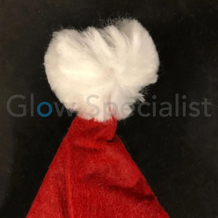SANTA HAT WITH LIGHT-UP STARS - 1 PIECE - STANDARD