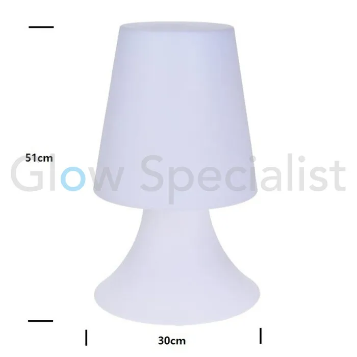 LED LAMP - COLOR CHANGING - RECHARGEABLE WITH REMOTE