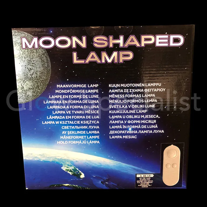 MOON SHAPED LAMP WITH REMOTE CONTROL - Ø25CM