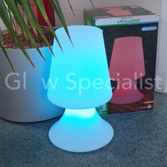 LED LAMP - COLOR CHANGING - RECHARGEABLE WITH REMOTE
