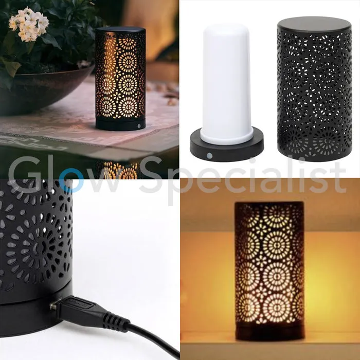 Firelamp FIRELAMP™ MAGNETISCHE TAFEL VUURLAMP - OPLAADBAAR VIA USB - ZWART OF WIT