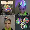 UV / BLACKLIGHT PARTY HATS - RETRO - SET OF 3
