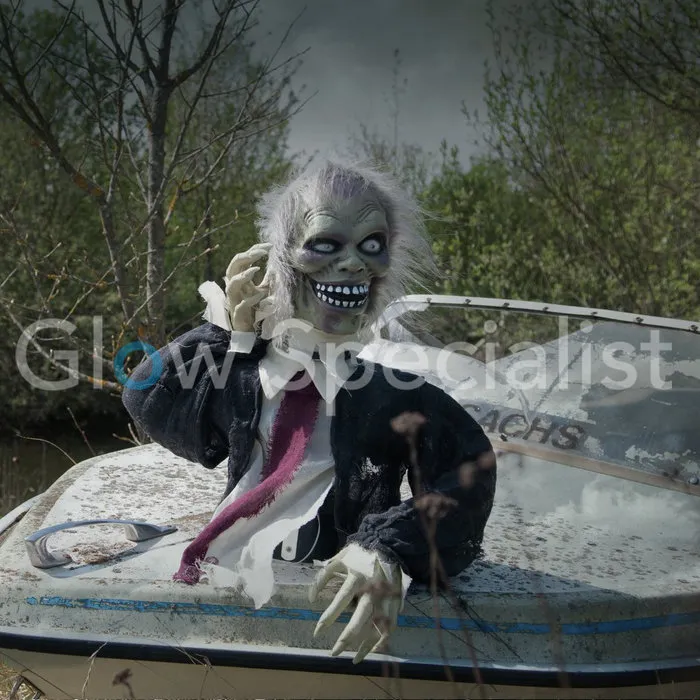Europalms HALLOWEEN ZOMBIE THEO -  WITH LIGHT AND SOUND - 67 CM