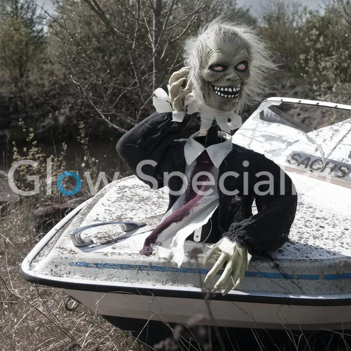 Europalms HALLOWEEN ZOMBIE THEO -  WITH LIGHT AND SOUND - 67 CM