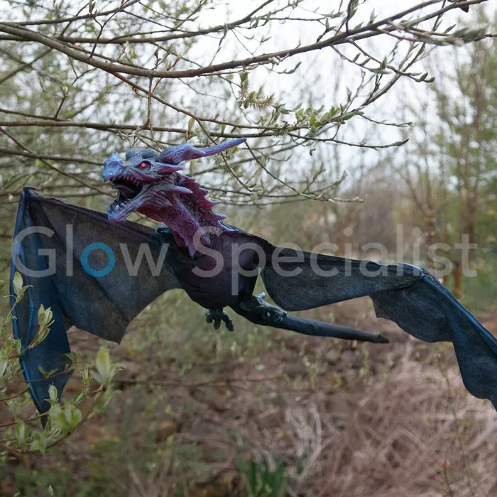 Europalms HALLOWEEN FLYING DRAGON 120 CM - WITH LIGHT AND SOUND