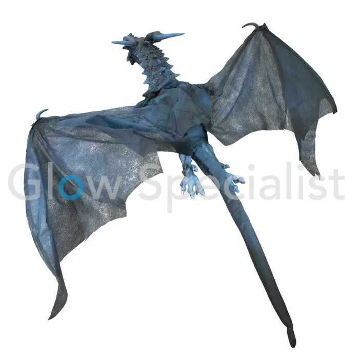 Europalms HALLOWEEN FLYING DRAGON 120 CM - WITH LIGHT AND SOUND