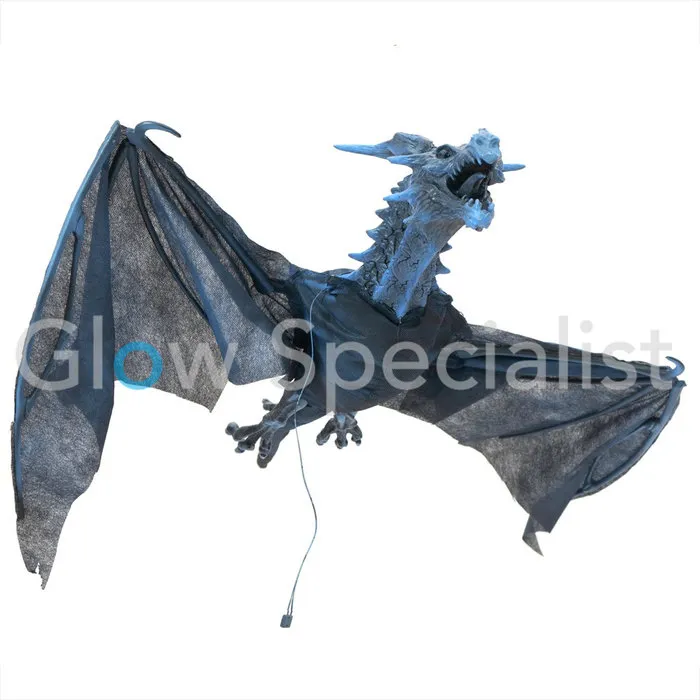 Europalms HALLOWEEN FLYING DRAGON 120 CM - WITH LIGHT AND SOUND