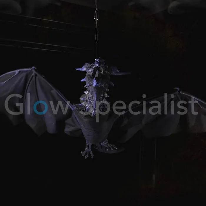 Europalms HALLOWEEN VLIEGENDE DRAAK 120 CM - MET LICHT EN GELUID
