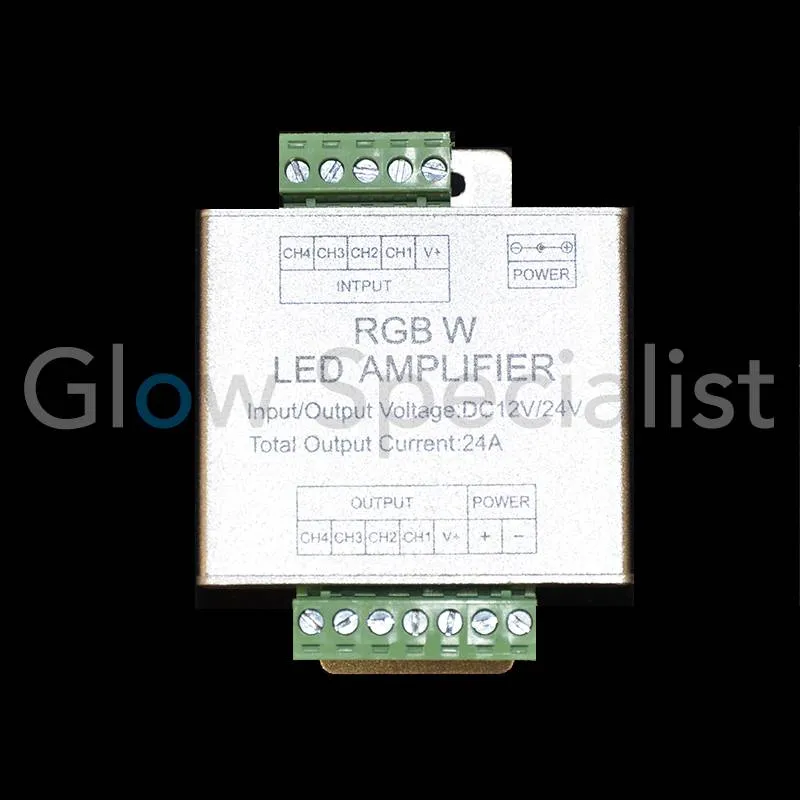 Glow Specialist RGBW LED Amplifier – Versterker voor LED Strips & Armaturen – Compact & Krachtig