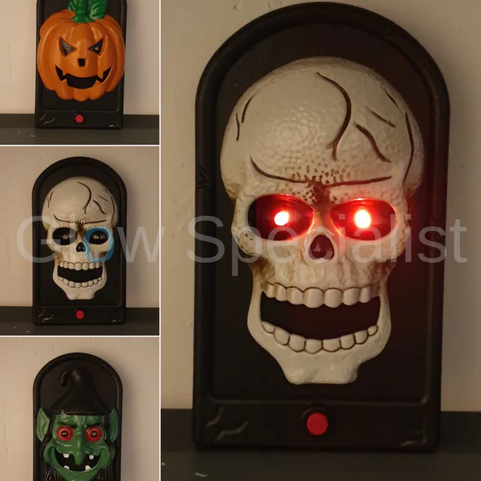 HALLOWEEN DOORBELL -  WITH LIGHTS AND SOUND EFFECTS - WITCH