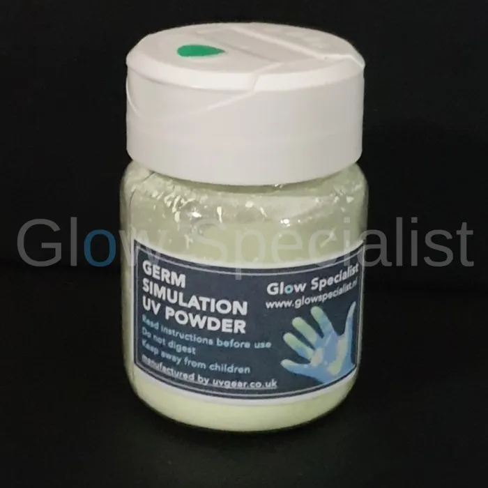 UV Germ Simulation Poeder – Hygiënetraining onder UV‑licht