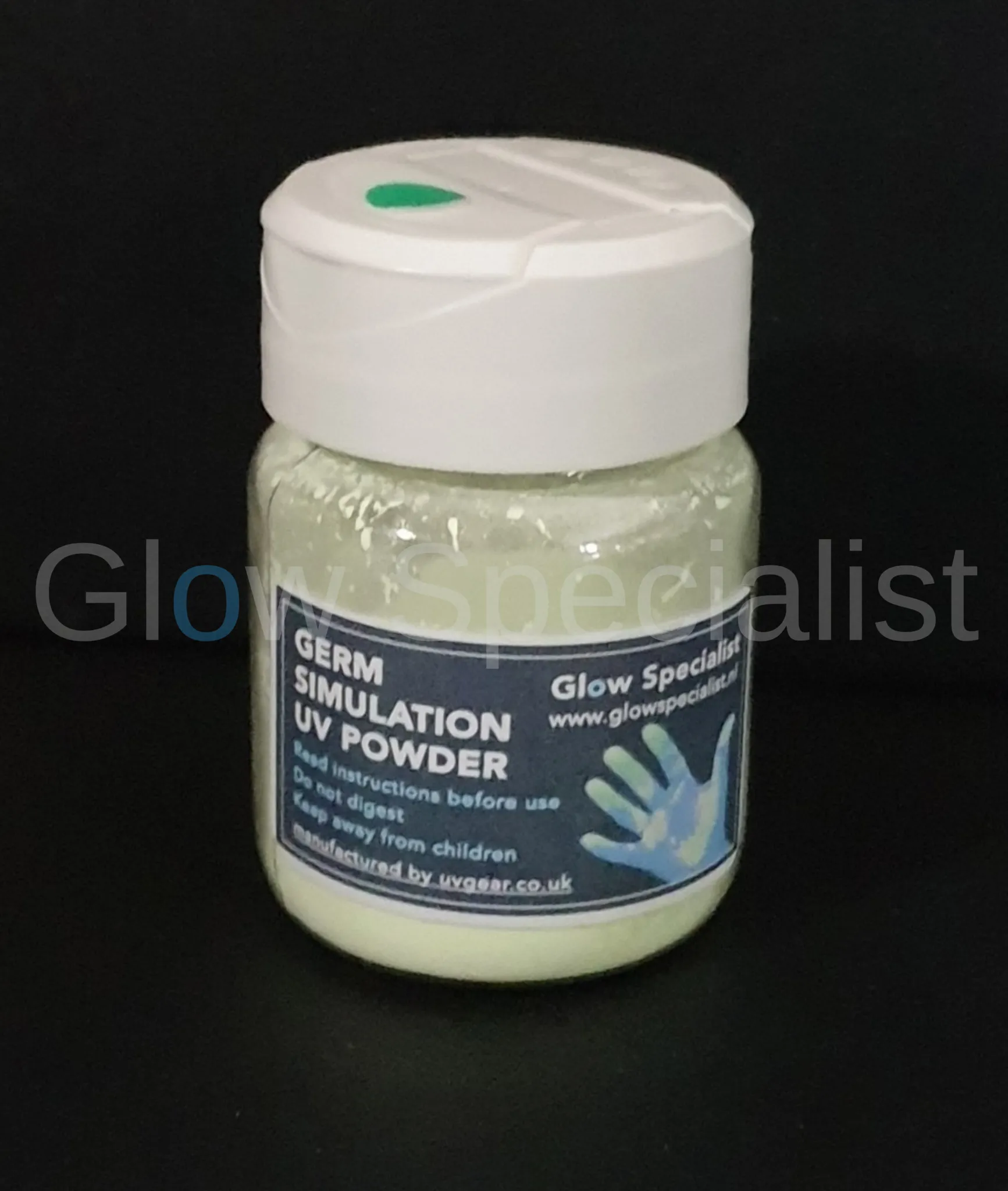 UV Germ Simulation Poeder – Hygiënetraining onder UV‑licht