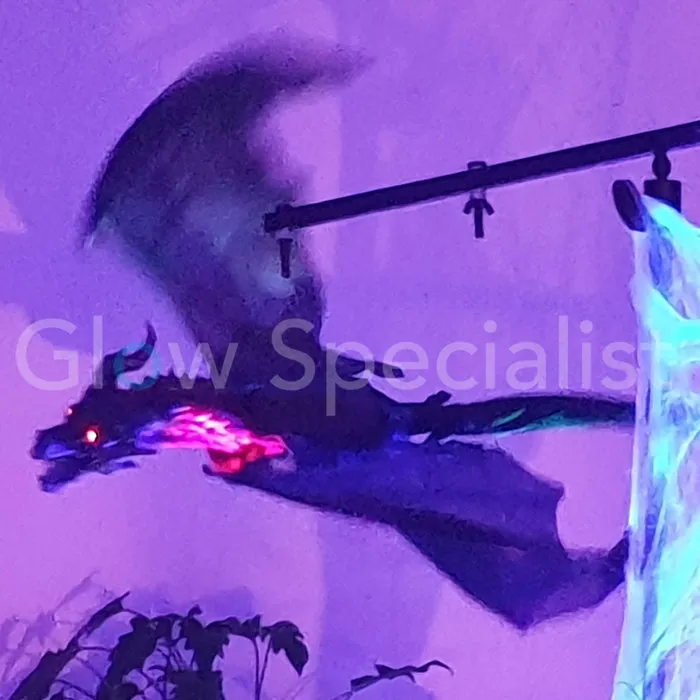 Europalms HALLOWEEN VLIEGENDE DRAAK 120 CM - MET LICHT EN GELUID