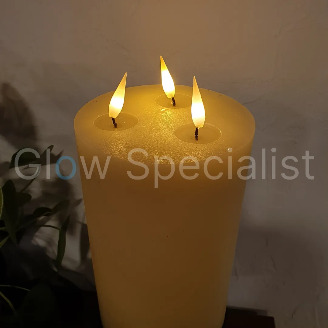 Simuflame SIMUFLAME 3 WICK XL LED CANDLE - WITH REMOTE CONTROL - 25 CM
