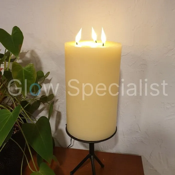Simuflame SIMUFLAME XL LED KAARS - 3 LONTEN - MET AFSTANDBEDIENING - 25 CM