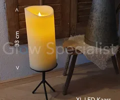 Simuflame SIMUFLAME XL LED KAARS  - MET AFSTANDSBEDIENING - 33 CM