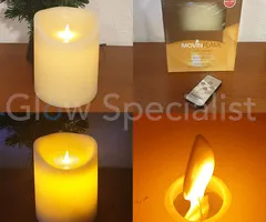 MovinFlame MOVINFLAME LED KAARS - MET AFSTANDSBEDIENING - 18 CM