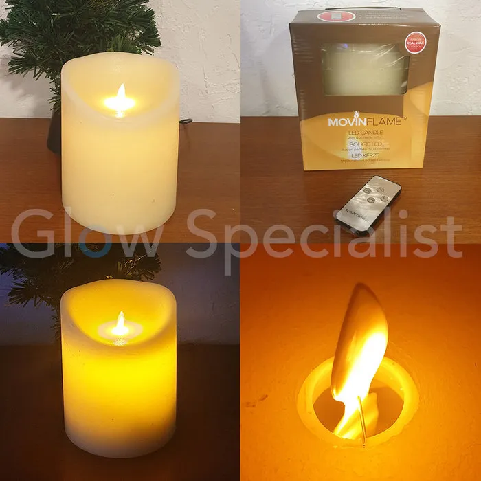 MovinFlame MOVINFLAME LED KAARS  - MET AFSTANDSBEDIENING - 18 CM