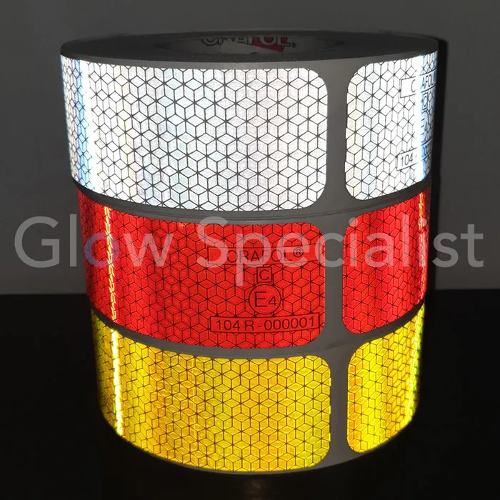 ORALITE® ORALITE REFLECTERENDE MARKERING STICKERS - GEEL - PER METER (6 STICKERS)