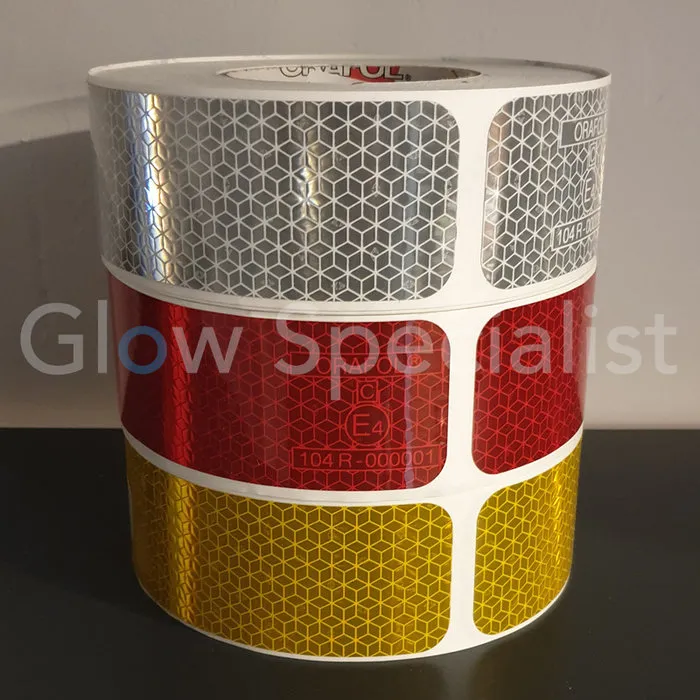 ORALITE® ORALITE REFLECTERENDE MARKERING STICKERS -WIT - PER METER (6 STICKERS)