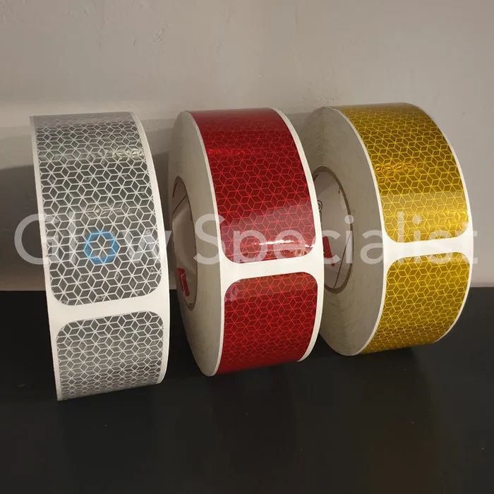 ORALITE® ORALITE REFLECTIVE MARKING STICKERS - RED - PER METER (6 LABELS)