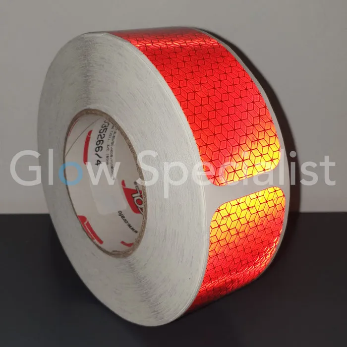 ORALITE® ORALITE REFLECTIVE MARKING STICKERS - RED - PER METER (6 LABELS)