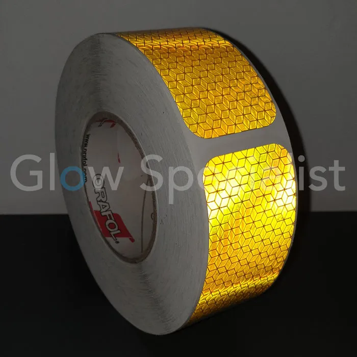 ORALITE® ORALITE REFLECTIVE MARKING STICKERS - YELLOW - PER METER (6 LABELS)