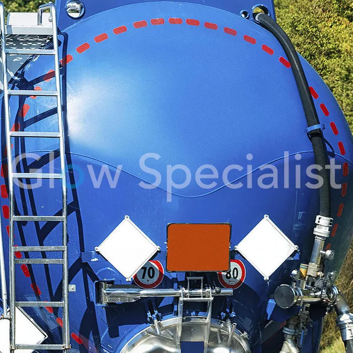 ORALITE® ORALITE REFLECTIVE MARKING STICKERS - RED - PER METER (6 LABELS)