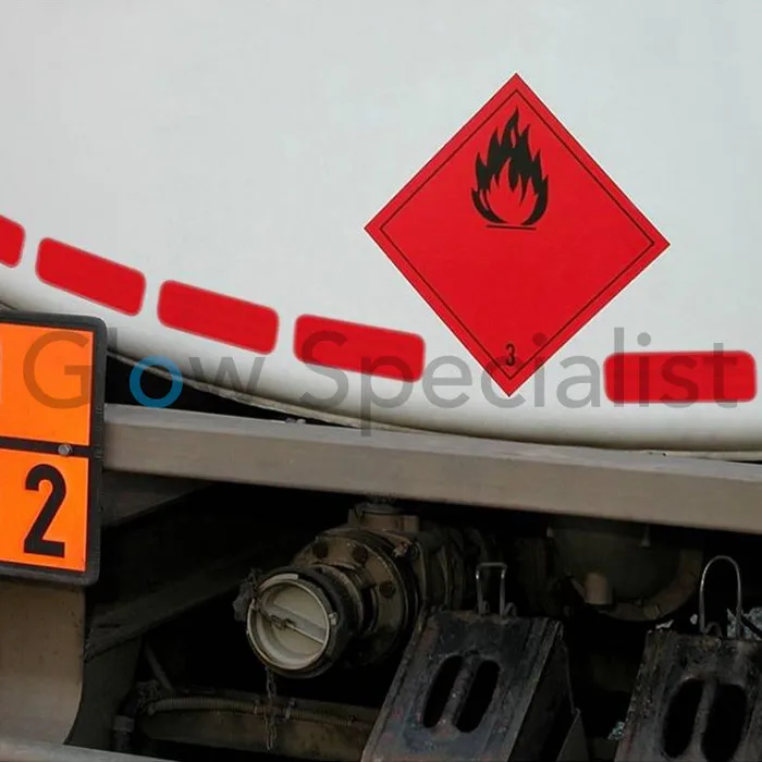 ORALITE® ORALITE REFLECTERENDE MARKERING STICKERS - ROOD - PER METER (6 STICKERS)