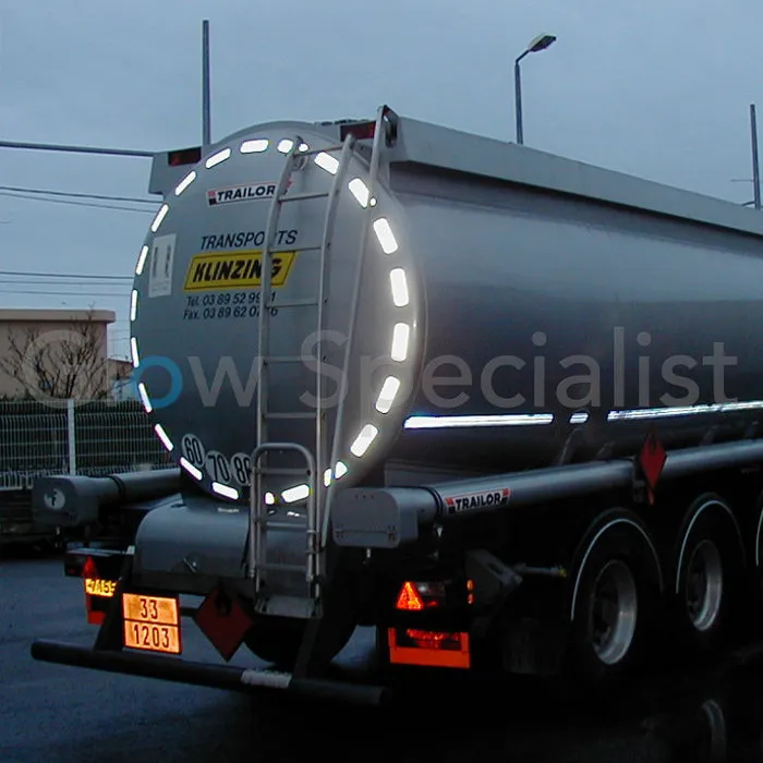 ORALITE® ORALITE REFLECTIVE MARKING STICKERS - WHITE - PER METER (6 LABELS)