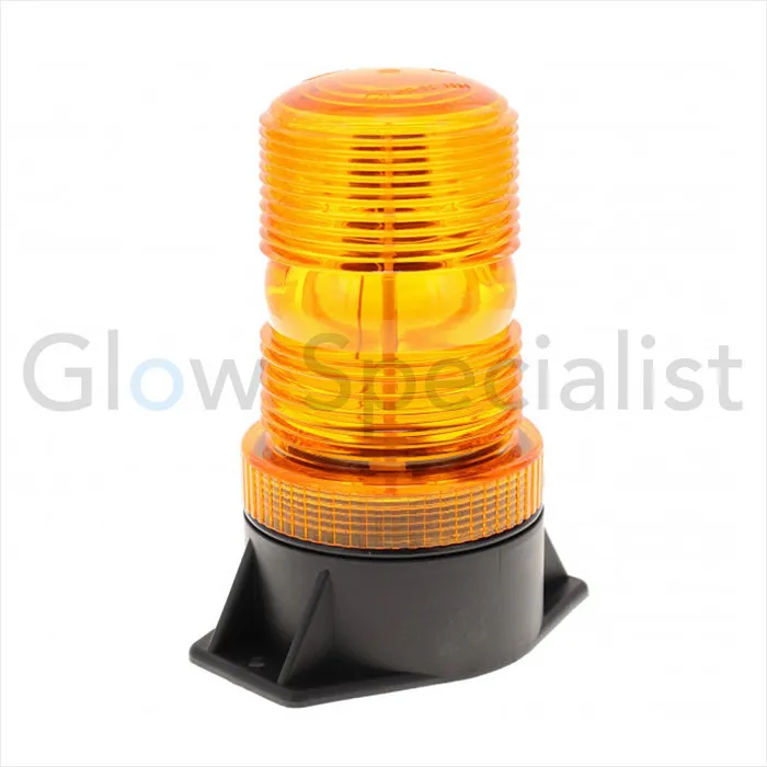 LED FLITSLICHT  - 12V-110V - PLATTE VASTE MONTAGE - ORANJE