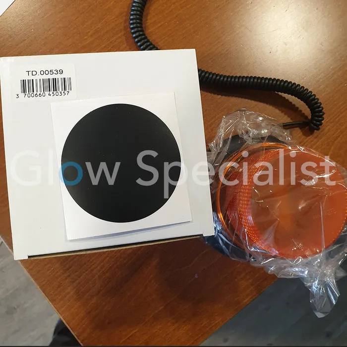 ZWAAILICHT FLASH - 12 - IP65 - MAGNETISCH - ORANJE