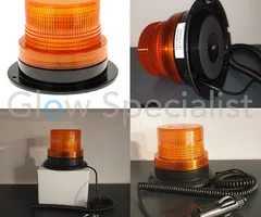 ZWAAILICHT FLASH  - 12 - IP65 - MAGNETISCH - ORANJE