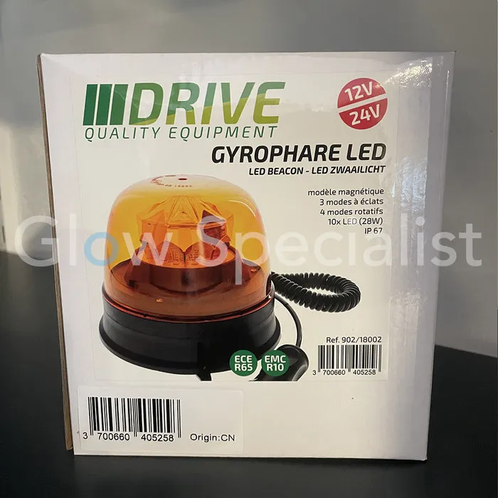 LED BEACON - ECE R65 / R10 - 12-24V - MAGNETIC - ORANGE