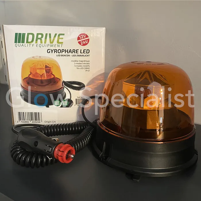 LED BEACON - ECE R65 / R10 - 12-24V - MAGNETIC - ORANGE