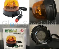 LED BEACON - ECE R65 / R10 - 12- 24V - MAGNETIC - ORANGE
