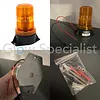 LED STROBE LIGHT - 12V-110V - FLAT FIXED MOUNTING - ORANGE