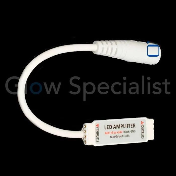 RGB LED Micro Amplifier – Mini Versterker voor RGB LED Strips & Armaturen