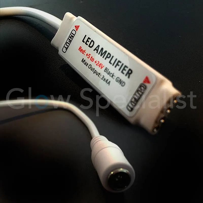 RGB LED Micro Amplifier – Mini Signal Booster for RGB LED Strips & Fixtures