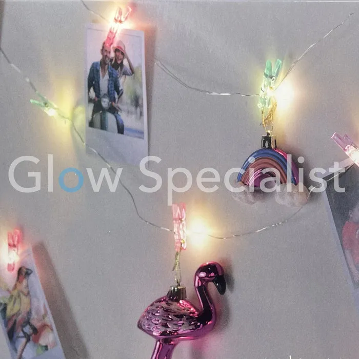 PICTURE GARLAND WITH LIGHT AND 16 CLIPS - 3 METER