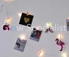 PICTURE GARLAND WITH LIGHT AND 16 CLIPS - 3 METER