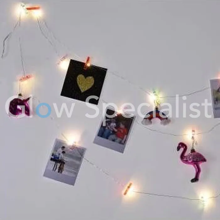 PICTURE GARLAND WITH LIGHT AND 16 CLIPS - 3 METER