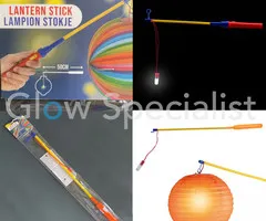 LAMPIONSTOKJE MET LAMPJE - 50 CM
