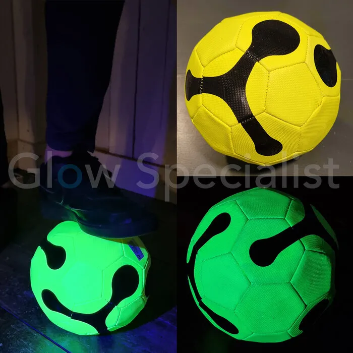 UV / BLACKLIGHT FOOTBALL - SIZE 5 - 4 COLORS