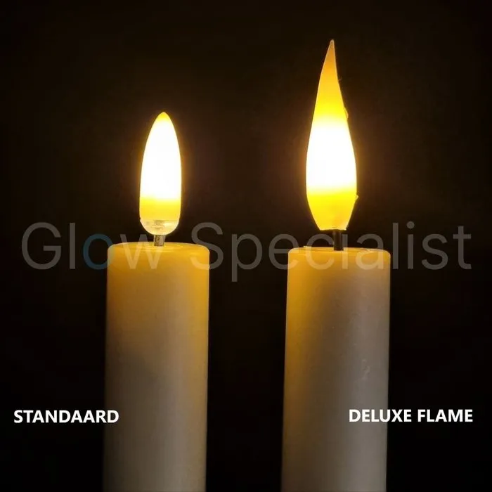 Simuflame LED SIMUFLAME KAARSEN MET AFSTANDSBEDIENING - DELUXE FLAME - IVOOR - SET VAN 2